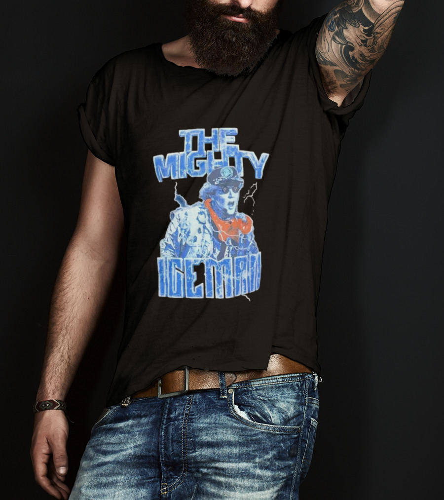 The Mighty Ice Man Electrifying Blue Lightning T-Shirt