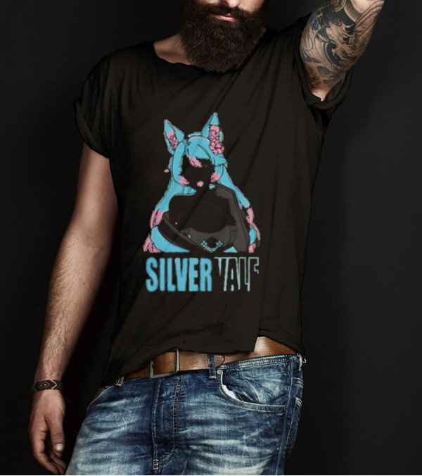 Silvervale Pastel Pop Anime Cat Ear Character T-Shirt