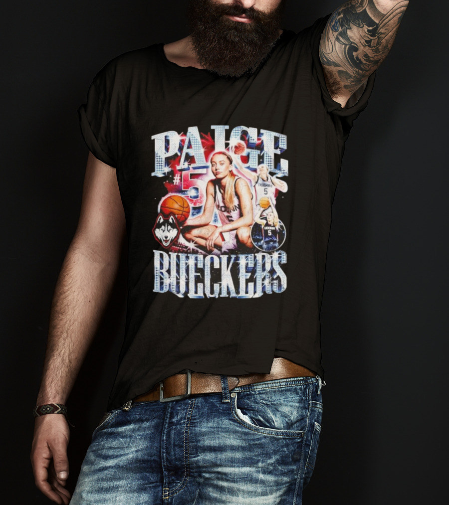 PAIGE #5 BUECKERS UCONN HUSKIES BASKETBALL VINTAGE T-Shirt
