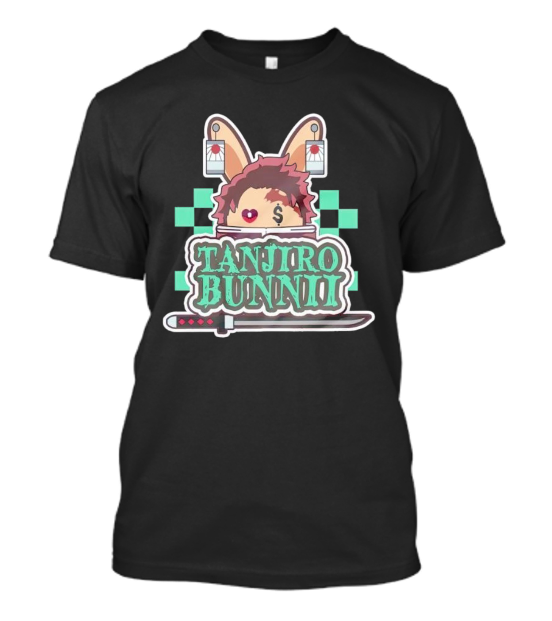 Tanjiro Bunnii Samurai Sword Anime T-Shirt