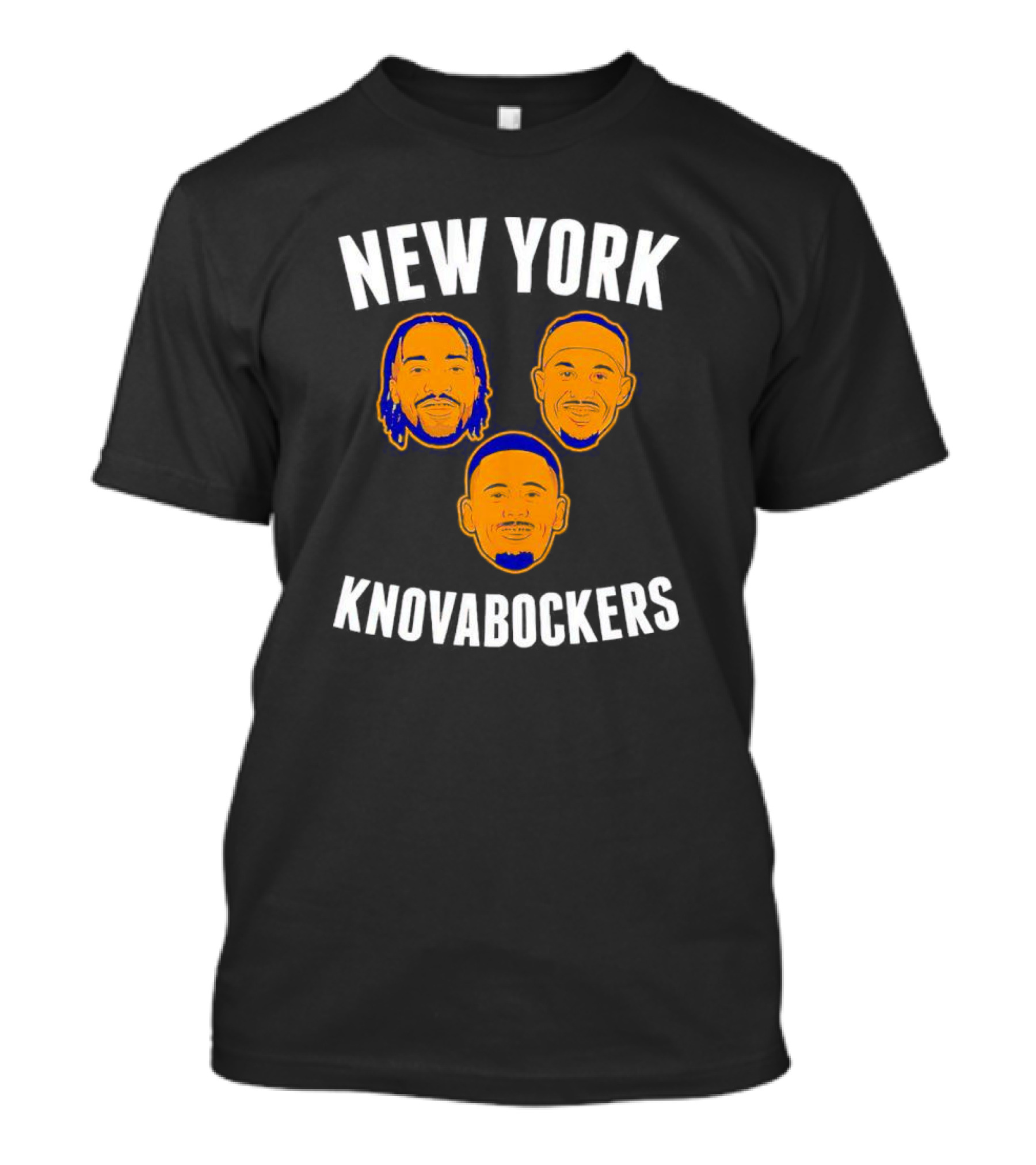 New York Knovabockers Basketball Parody Faces T-Shirt
