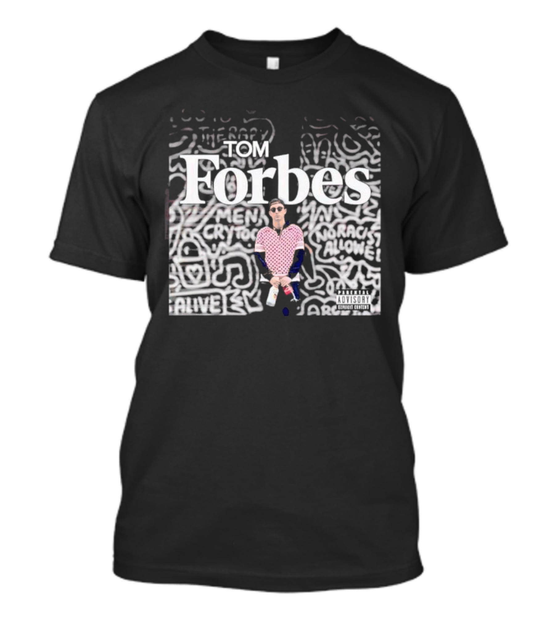 Tom Forbes Men Crypto No Racism Explicit Content T-Shirt
