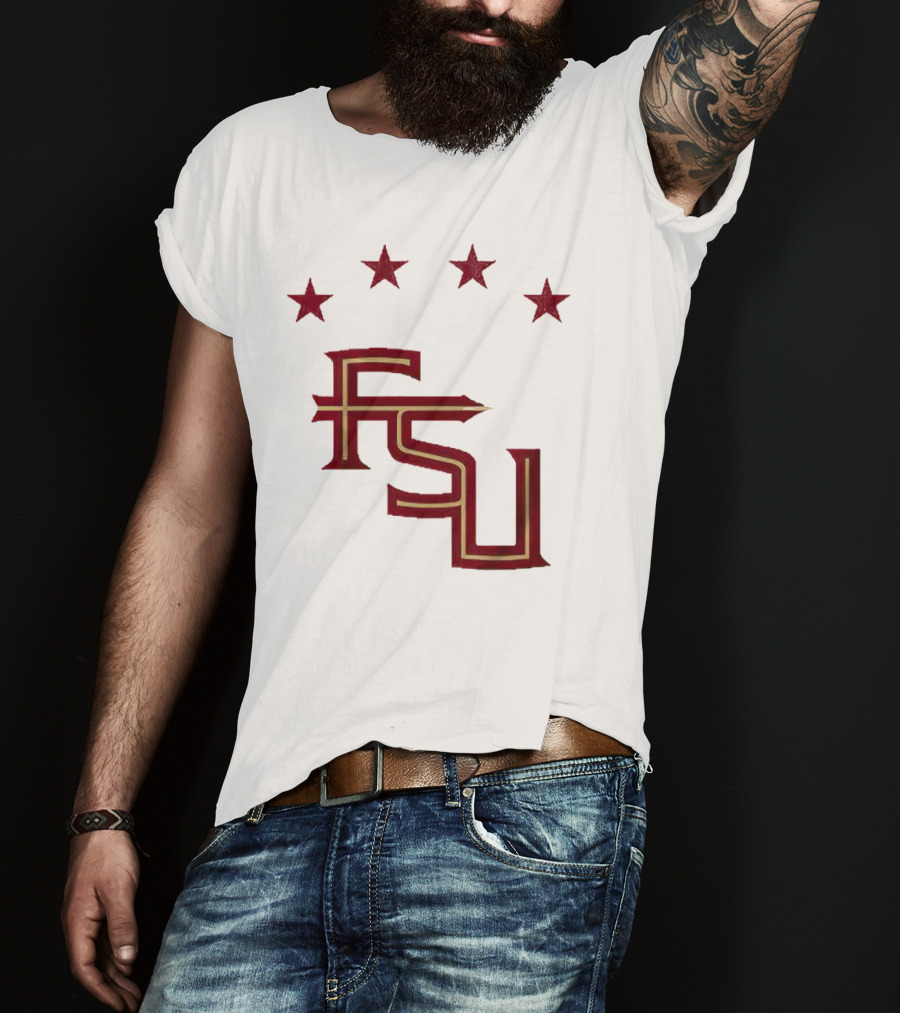 FSU Soccer Four Stars Achievement Recognition T-Shirt