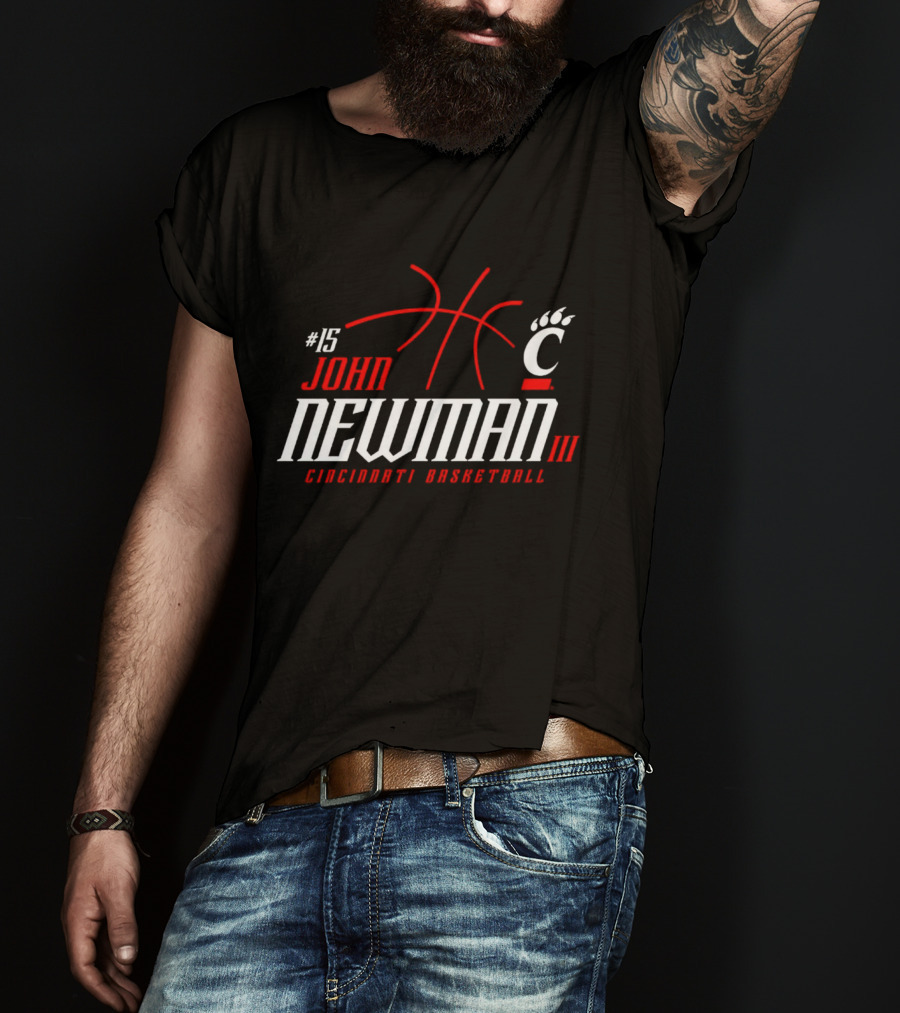 15 John Newman III Cincinnati Basketball T-Shirt