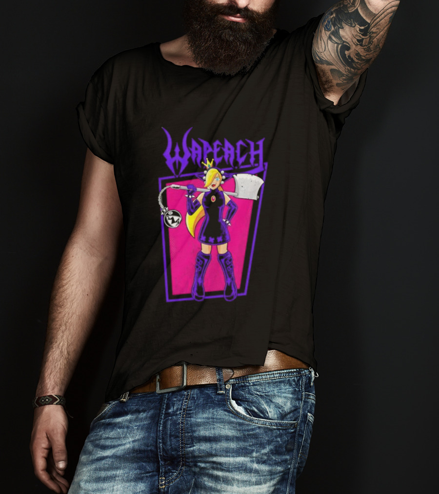 Wah Princess Wapeach Axe Mace Medieval Fantasy Warrior Princess T-Shirt