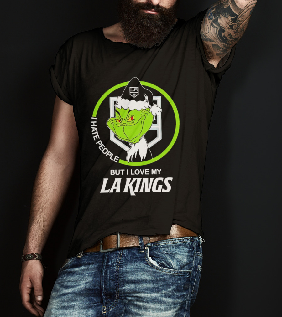 I Hate People But I Love My LA Kings Grinch T-Shirt
