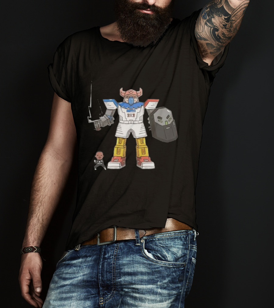 Janky Drawing Powell Rangers Robot Cartoon 213 T-Shirt