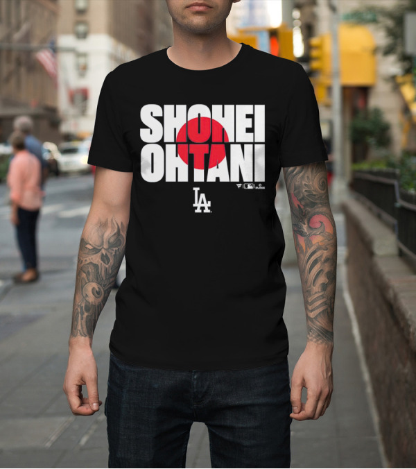 Shirt: Shohei Ohtani Los Angeles Dodgers Japan Flag MLB Players T-Shirt Shohei Ohtani Los Angeles Dodgers Japan Flag MLB Players T-Shirt