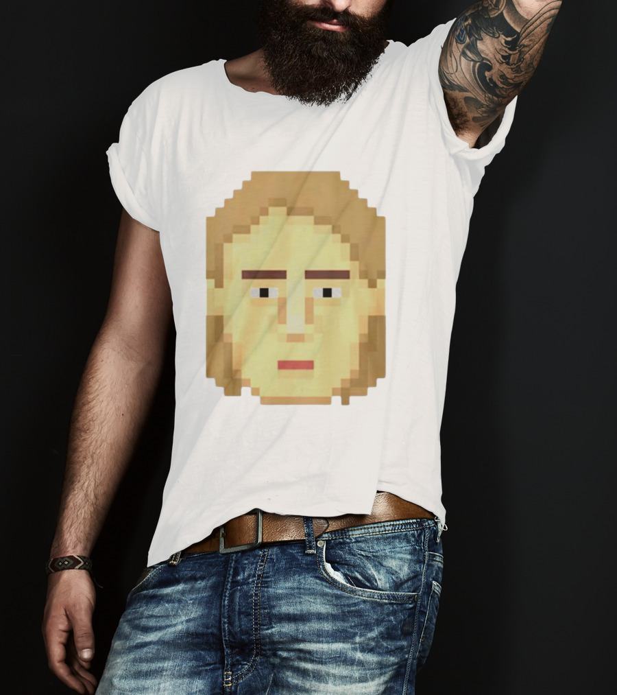 Dadi Freyr Pixel Art 8 Bit Style Face T-Shirt