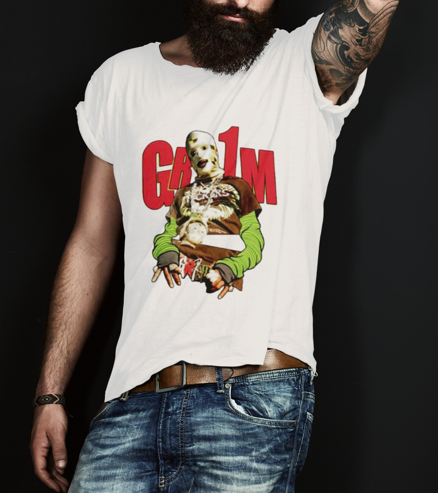 AWGE Grim Effigy With Masks And Layered Clothing T-Shirt