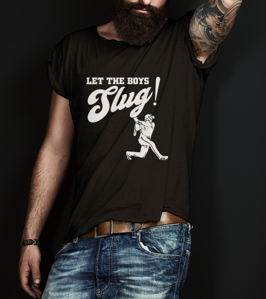 Let The Boys Slug Vintage Baseball Philly Spirit T-Shirt