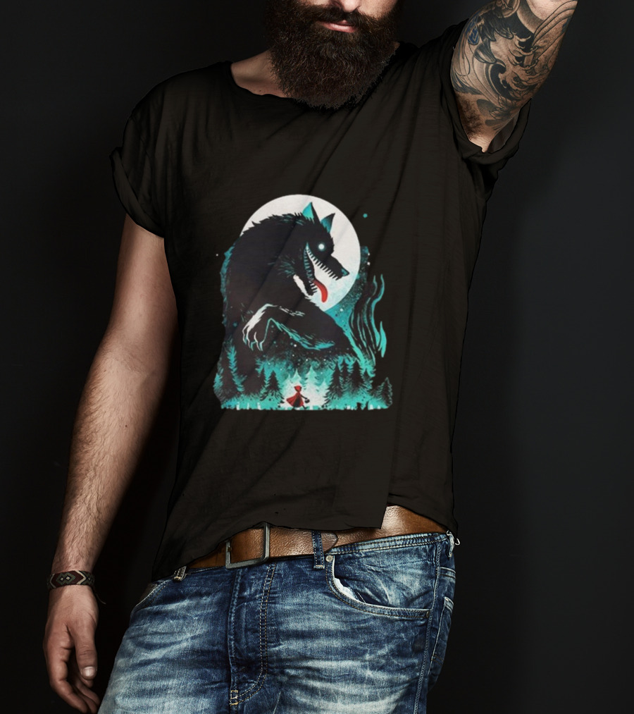 The Wolf Tale Moonlit Forest Encounter T-Shirt