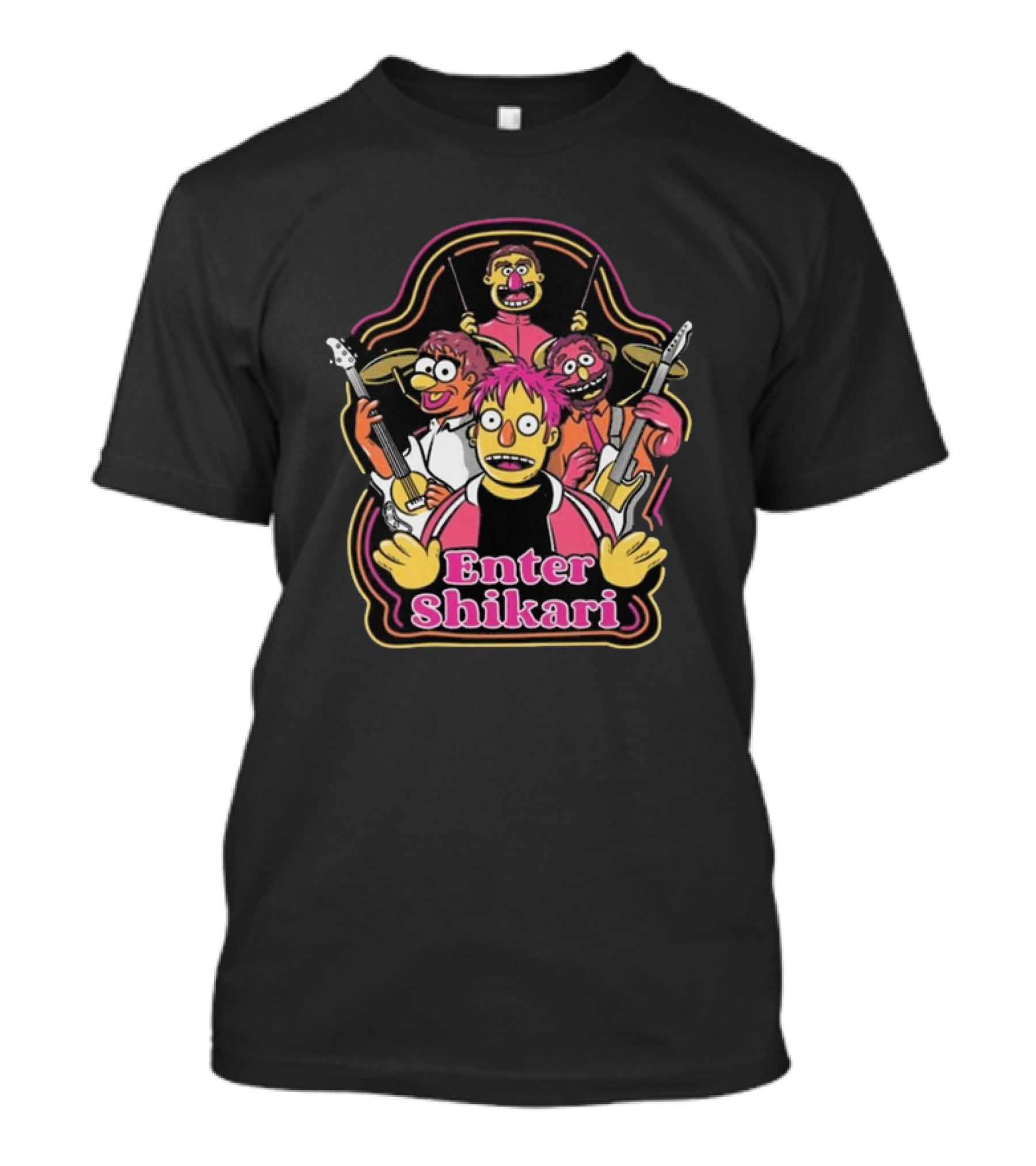 Enter Shikari Band Cartoon T-Shirt
