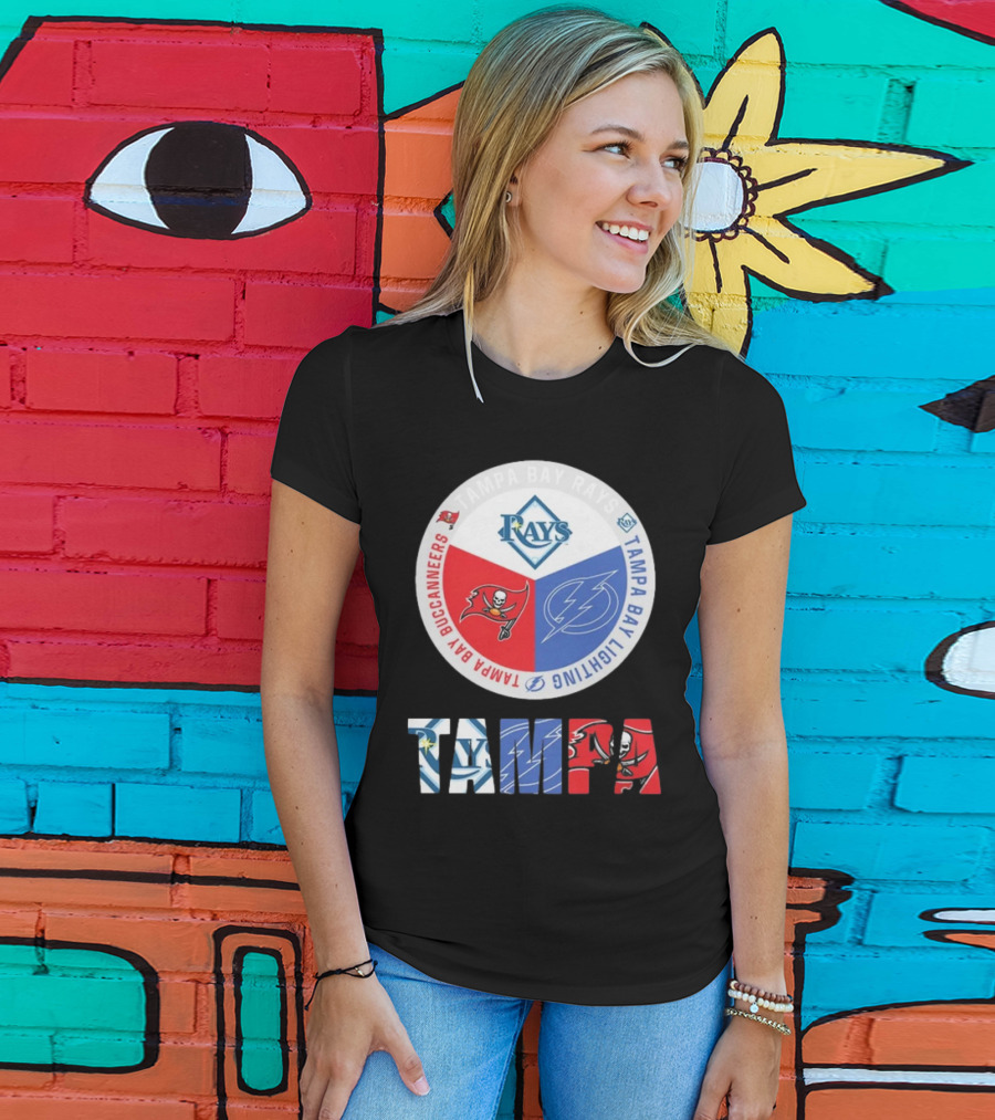 Tampa Bay Rays X Tampa Bay Lightning X Tampa Bay Buccaneers T-Shirt