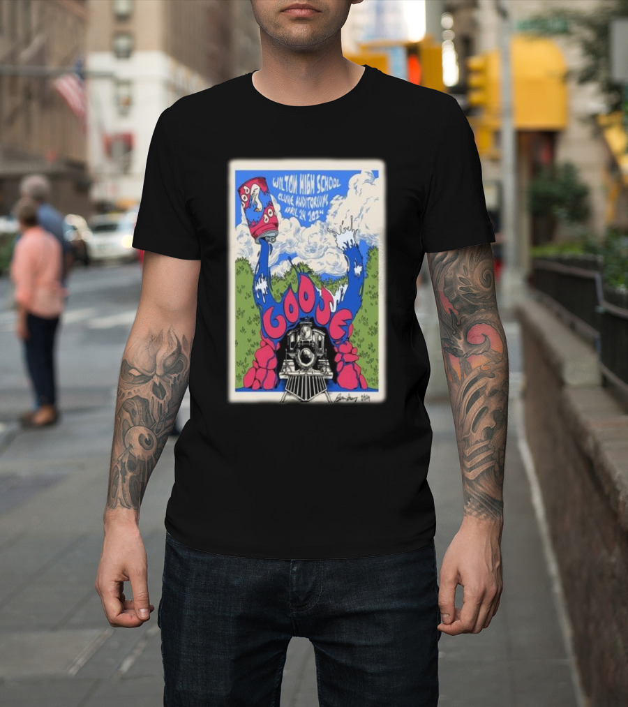 Wilton High School Clune Auditorium April 24 2024 Goose Show Train T-Shirt