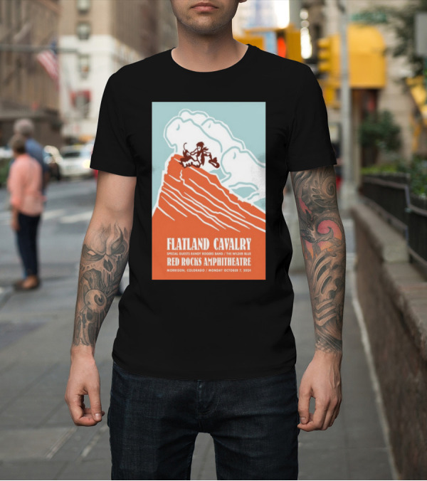 Shirt: Flatland Cavalry Red Rocks Amphitheatre Morrison 2024 Randy Rogers Band The Wilder Blue T-Shirt Flatland Cavalry Red Rocks Amphitheatre Morrison 2024 Randy Rogers Band The Wilder Blue T-Shirt