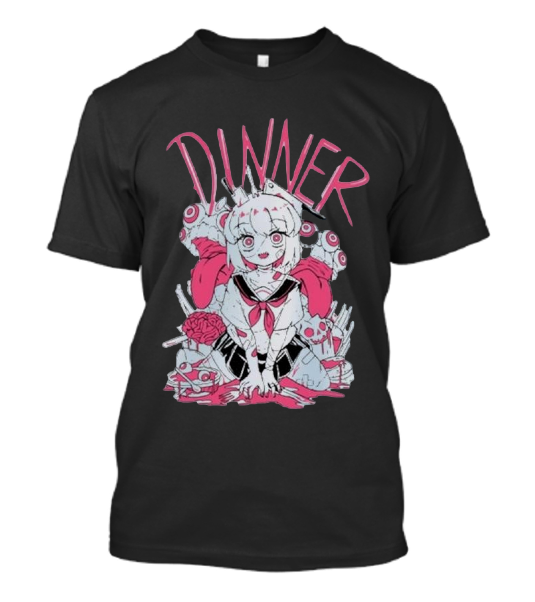 Pastel Anime Dinner With Melon Aesthetic T-Shirt
