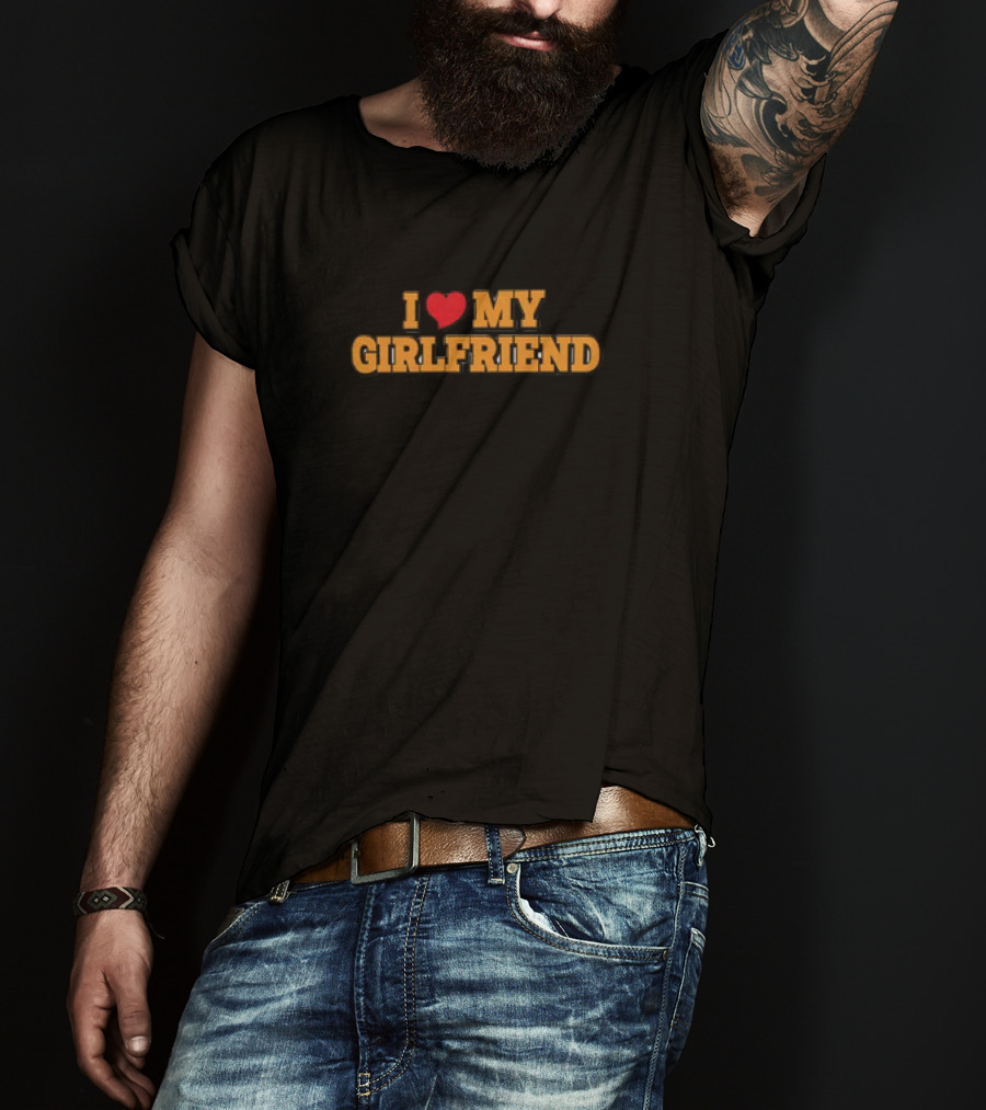 I Love My Girlfriend Classic Heart T-Shirt