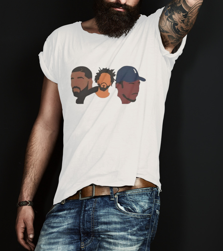 Drake J Cole Kendrick Lamar Retro Rapper Star T-Shirt