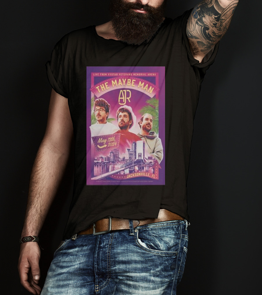 Live From Vystar Veterans Memorial Arena The Maybe Man Ajr Jacksonville FL May 12Th T-Shirt