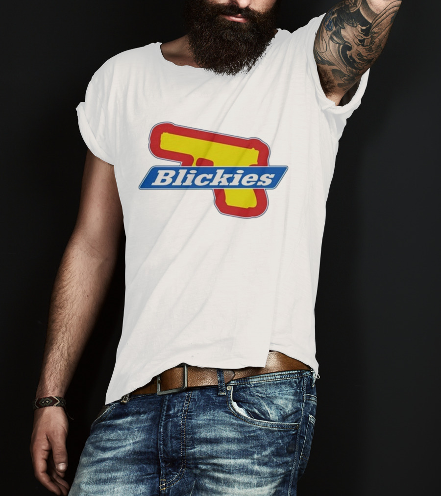 Blickies Gun Icon Logo 10Cellphones T-Shirt