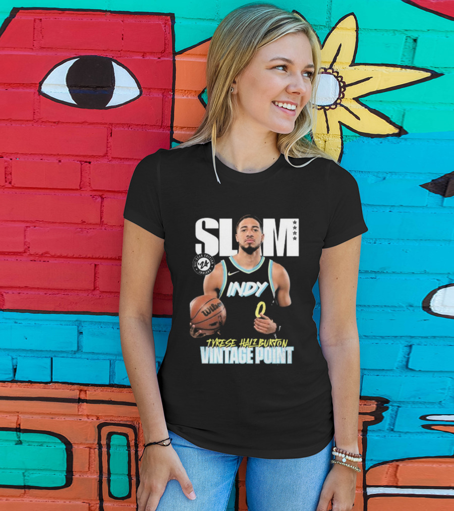 SLAM All-Star Vintage Point Tyrese Haliburton Indy Vol 4 T-Shirt