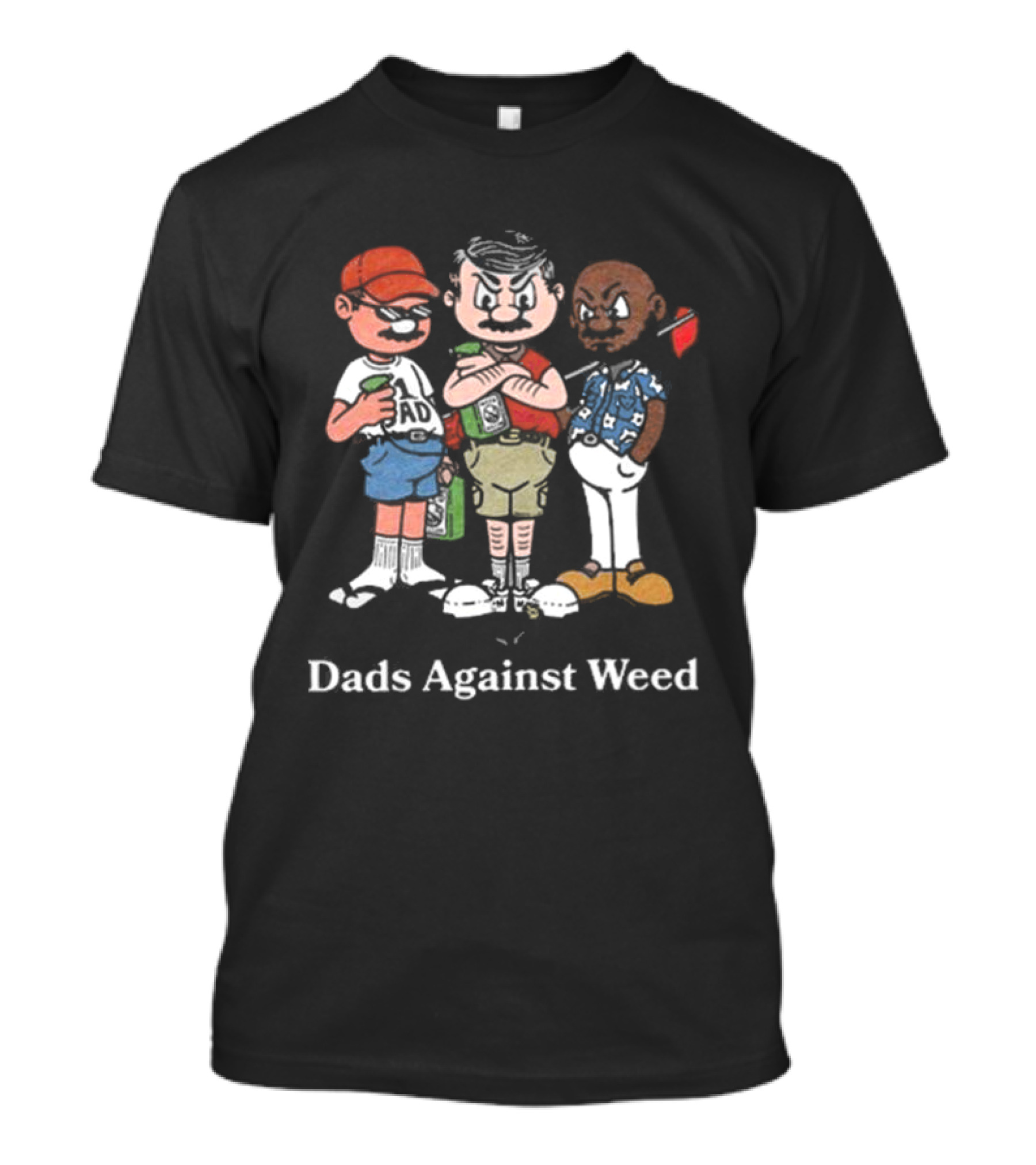 Dads Against Weed Cartoon Nostalgic Comic T-Shirt