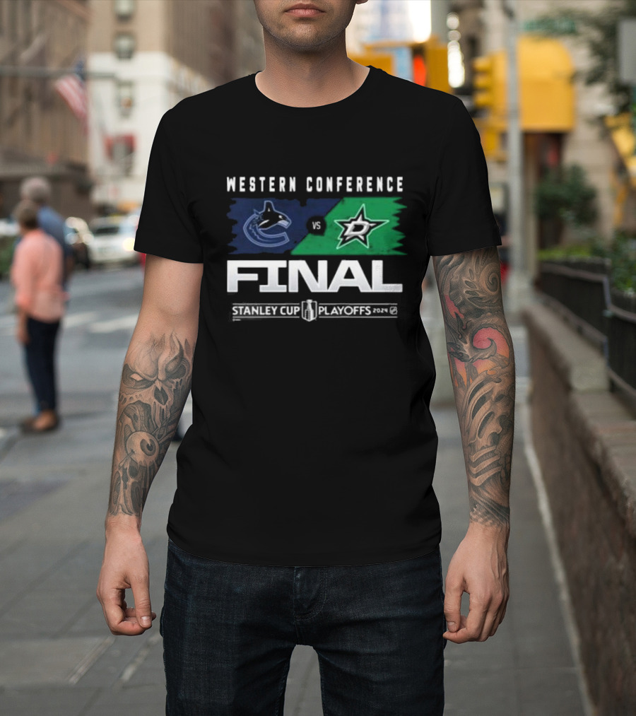 Western Conference Final Dallas Stars vs Vancouver Canucks Stanley Cup Playoffs T-Shirt