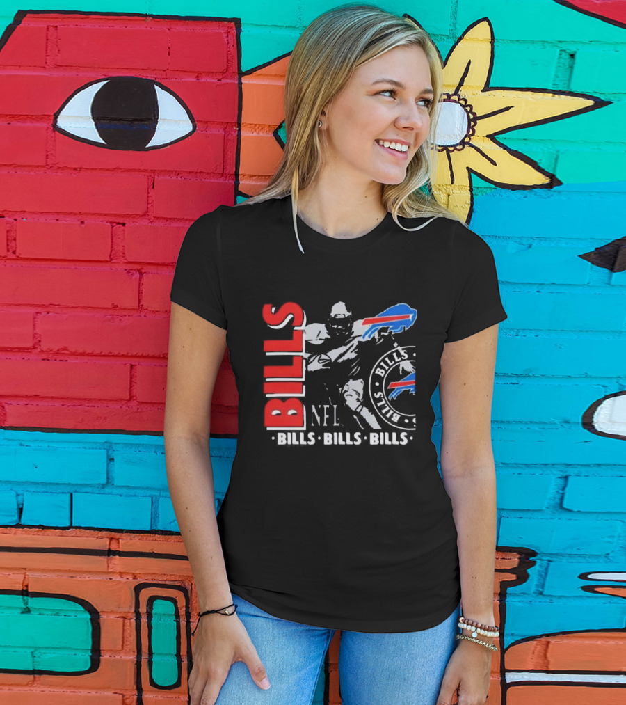 Buffalo Bills NFL Football Player Bills Bills Bills Logo T-Shirt