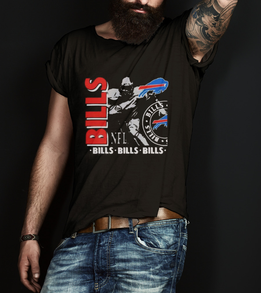 Buffalo Bills NFL Football Player Bills Bills Bills Logo T-Shirt