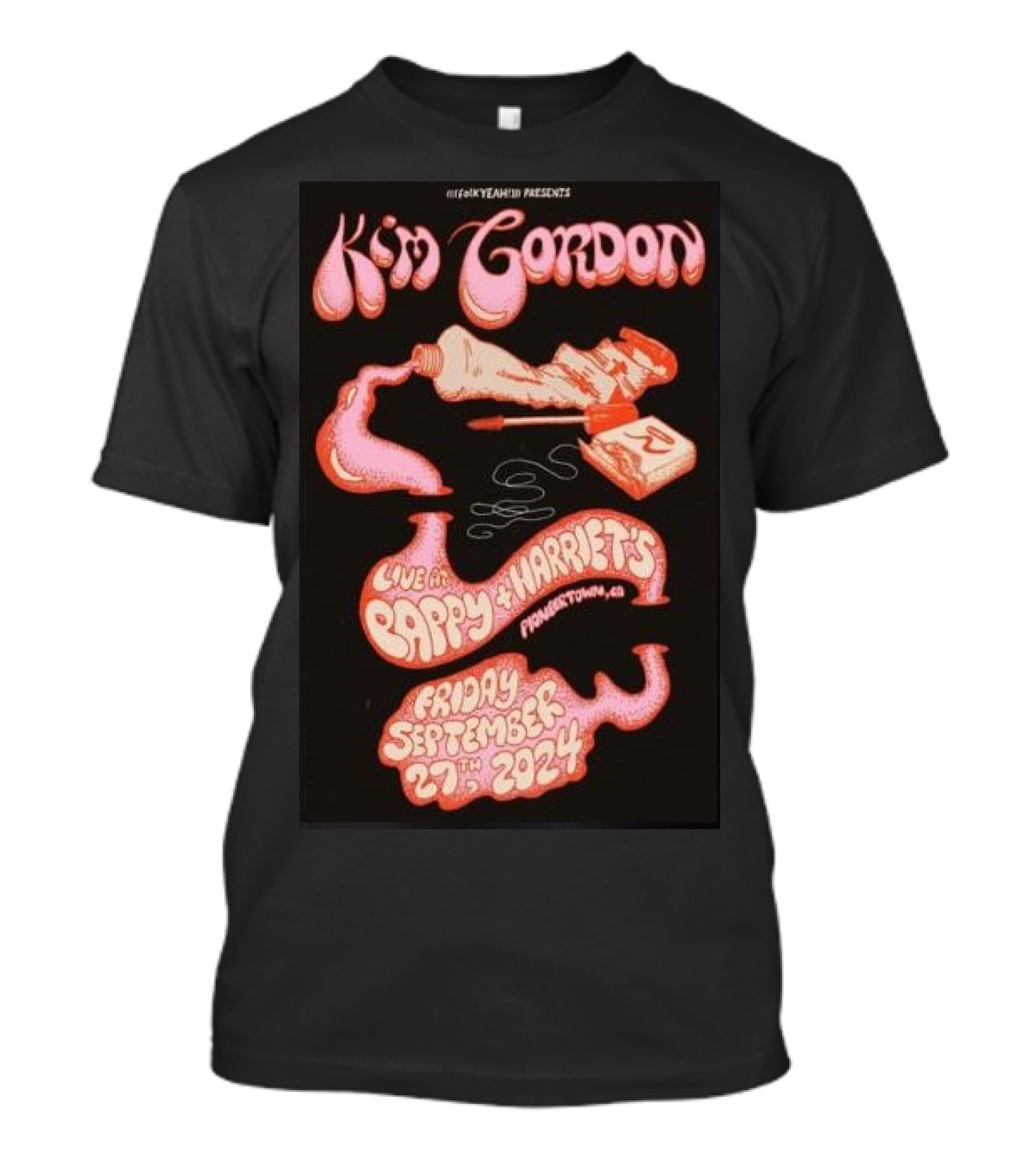 Kim Gordon Live At Pappy And Harriet's Pioneertown CA Friday September 27th T-Shirt