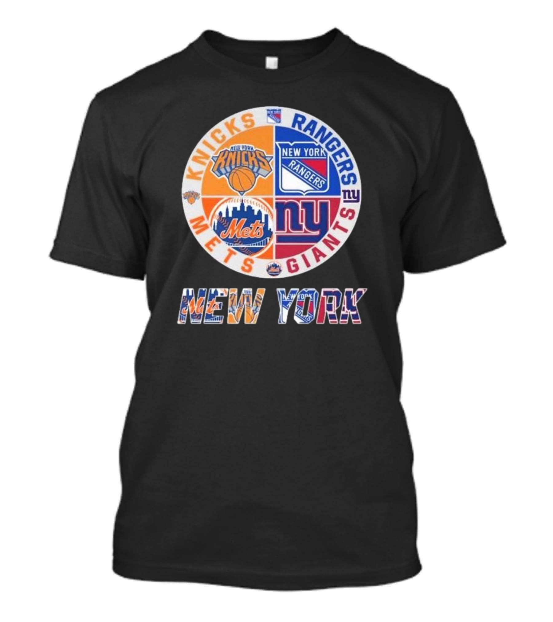 Knicks Rangers Mets Giants New York Proud Fan T-Shirt