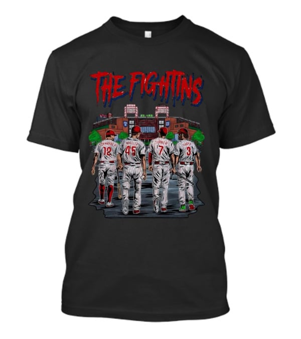 The Fightins Defend The Bank Philadelphia Phillies Players Stadium T-Shirt