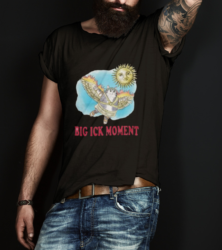 Big Ick Moment Cat With Wings And Sun T-Shirt