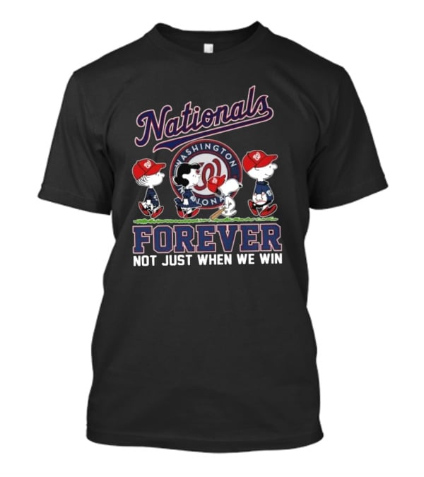 Washington Nationals Snoopy Forever Not Just When We Win Abbey Road Baseball Team Fan T-Shirt