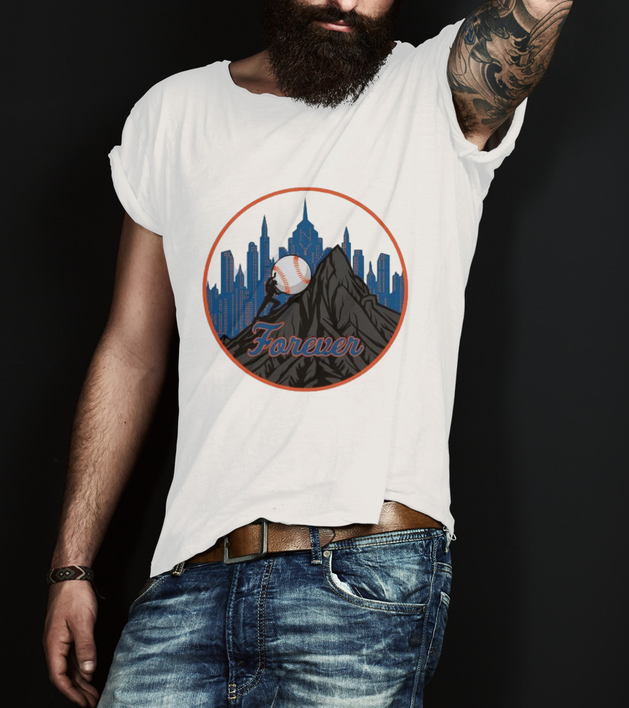 Forever New York Mets City Baseball Skyline T-Shirt