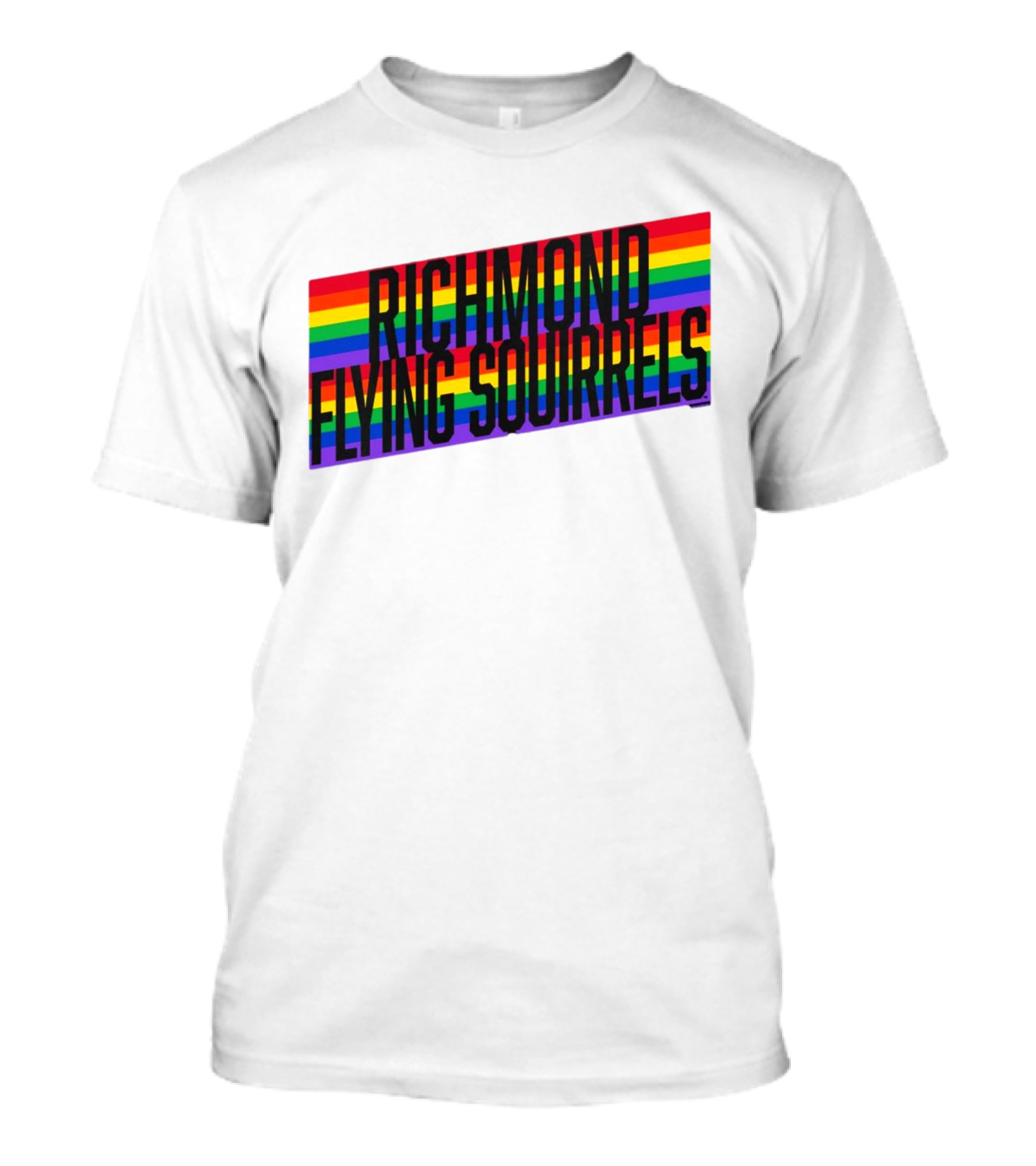 Richmond Flying Squirrels Pride Rainbow Stow T-Shirt