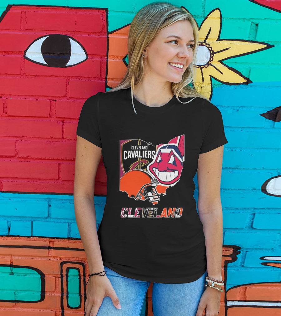 Cleveland Cavaliers Browns Indians Sports Team T-Shirt