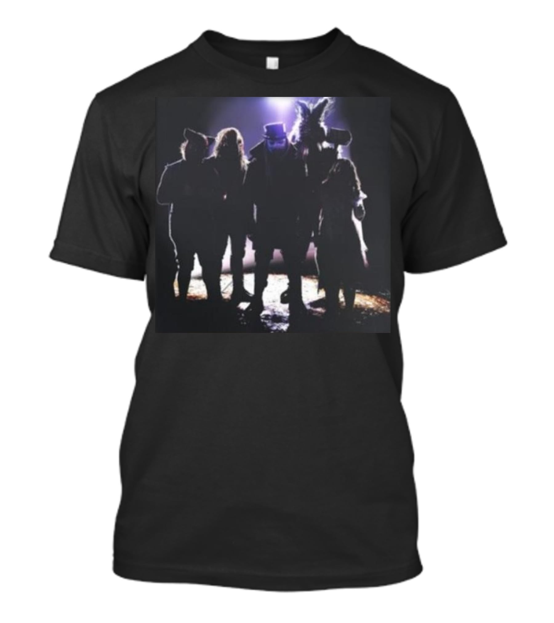 Fightful Wrestling Wyatt Sicks Illuminated Shadow Group Photo T-Shirt