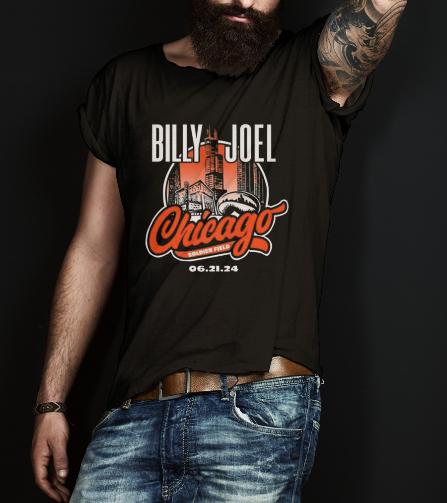 Billy Joel Chicago Soldier Field 06.21.24 T-Shirt