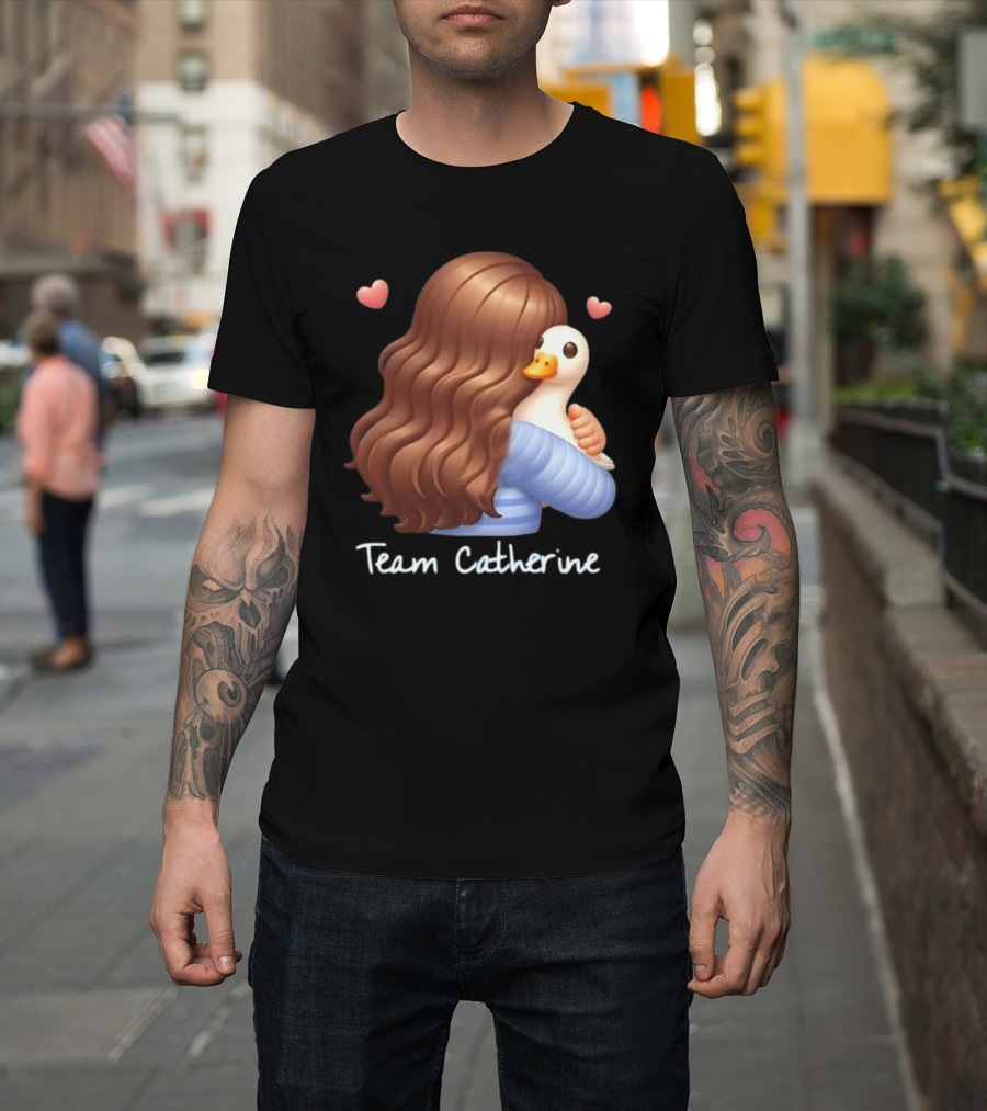 Team Catherine Real Housewives Recaps Duck Emoji Hearts T-Shirt
