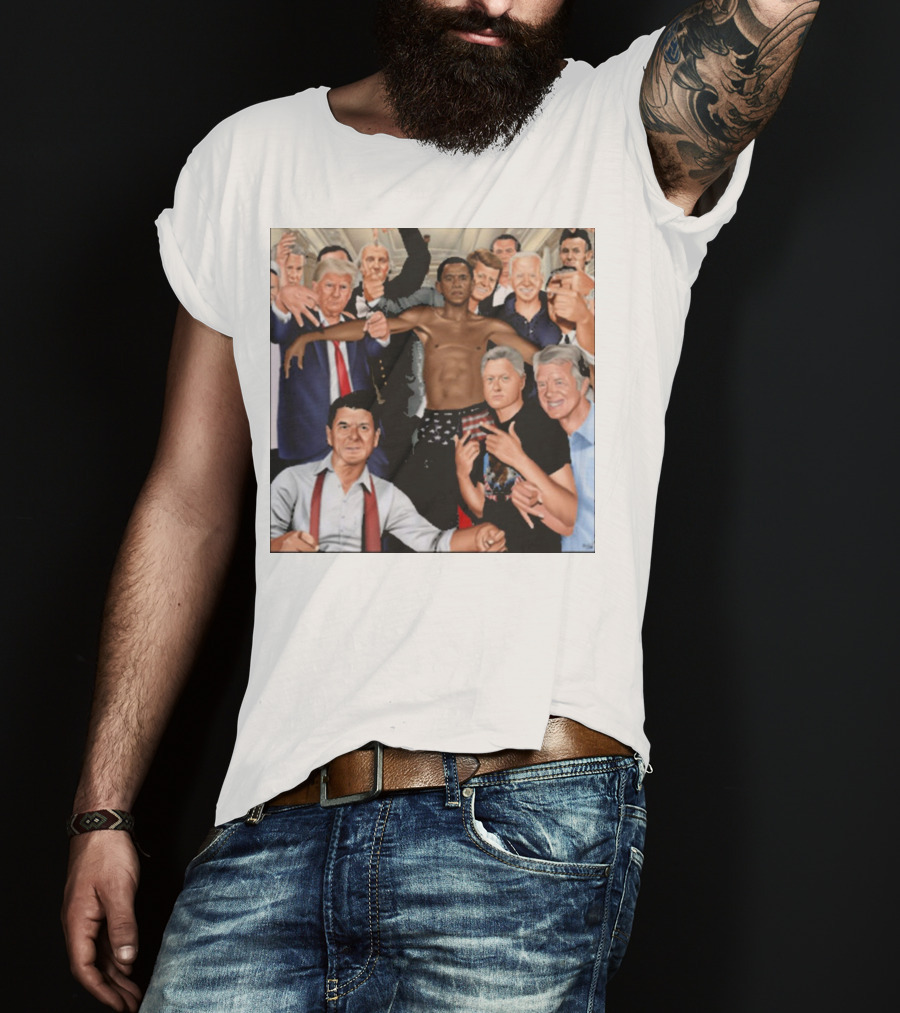 The Wright Artist Glory Boyz U.S. Political Leaders Group Photo T-Shirt