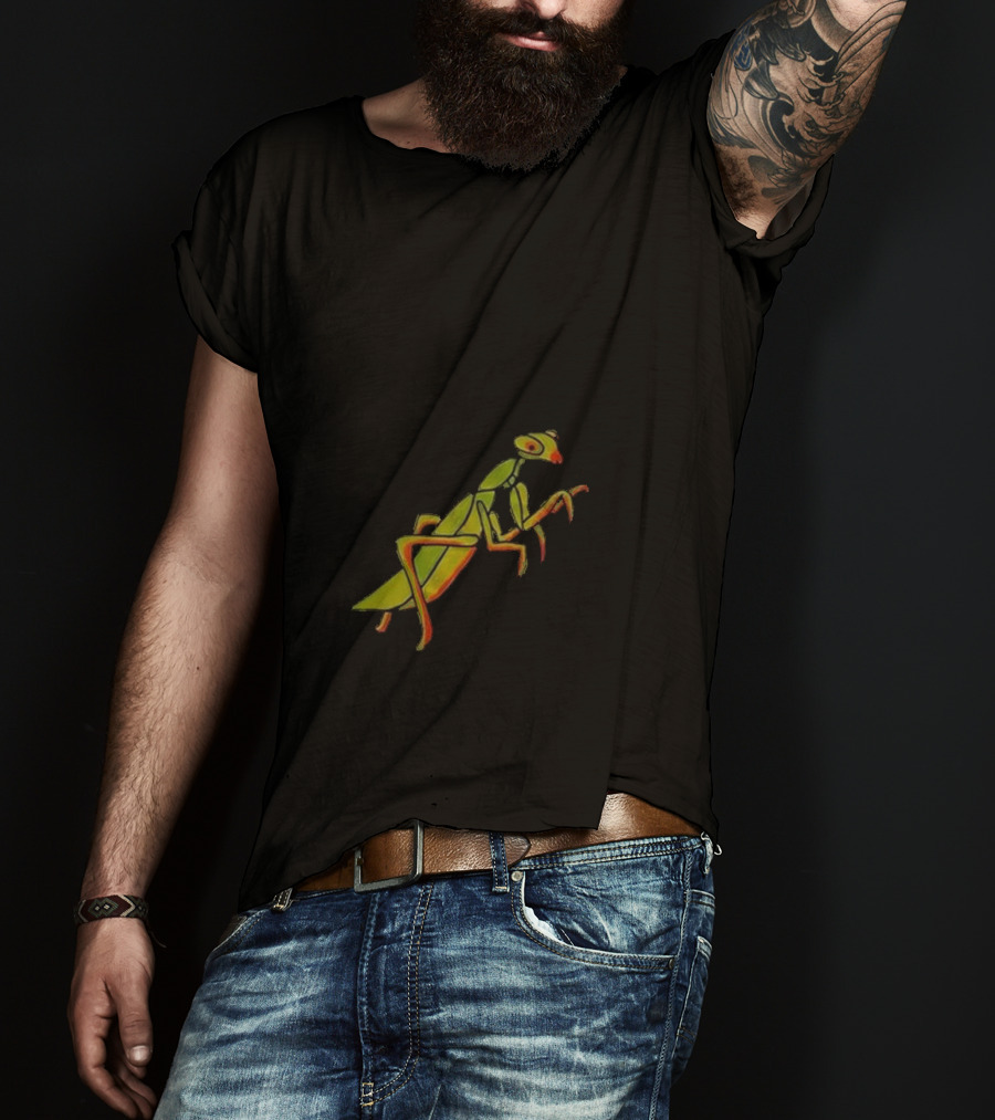 Praying For Your Stupid Ass Mantis Green MGRAY T-Shirt