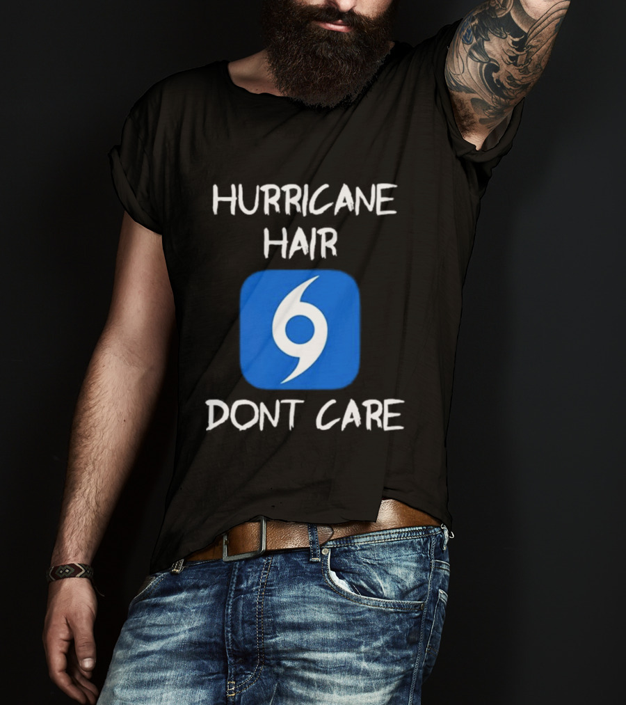 Hurricane Hair Don't Care Blue T-Shirt