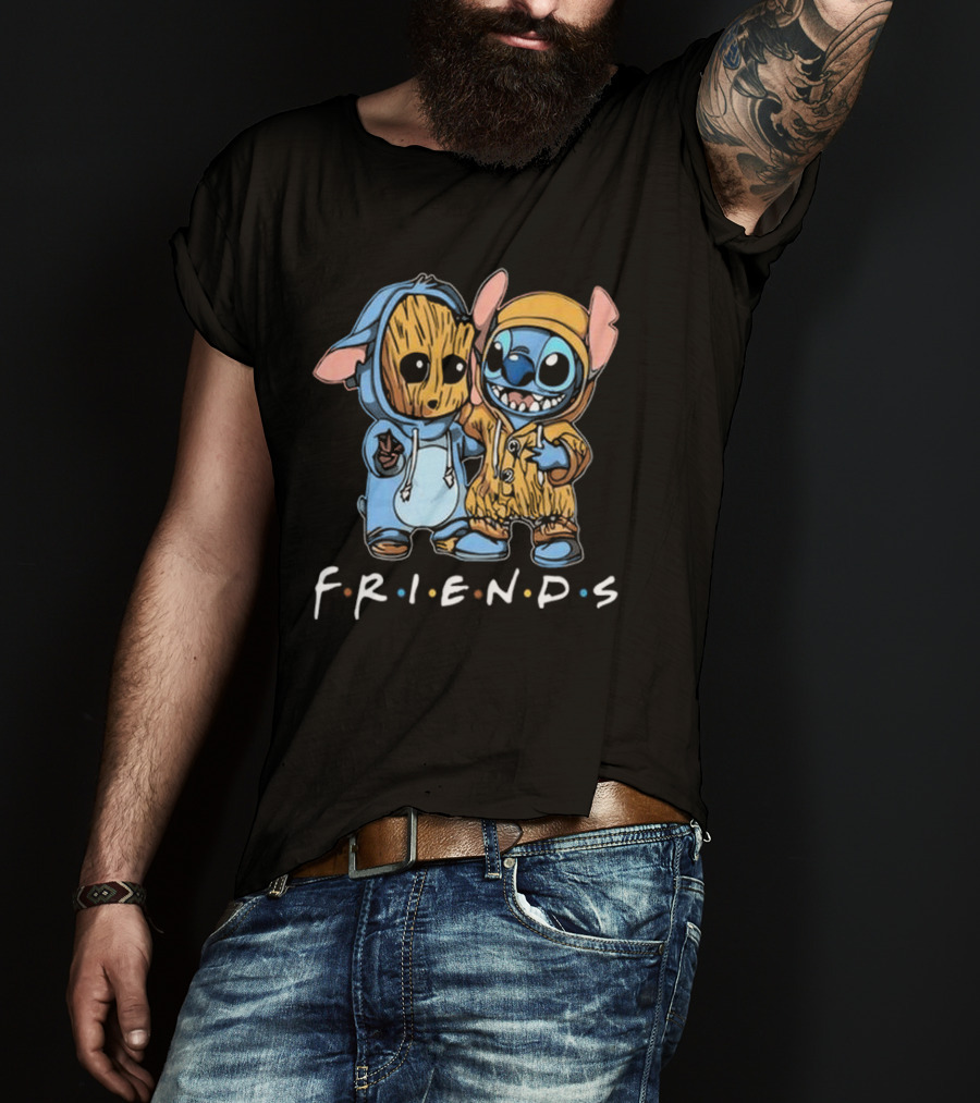 Stitch And Groot Disney Marvel Friends Best Buddies T-Shirt