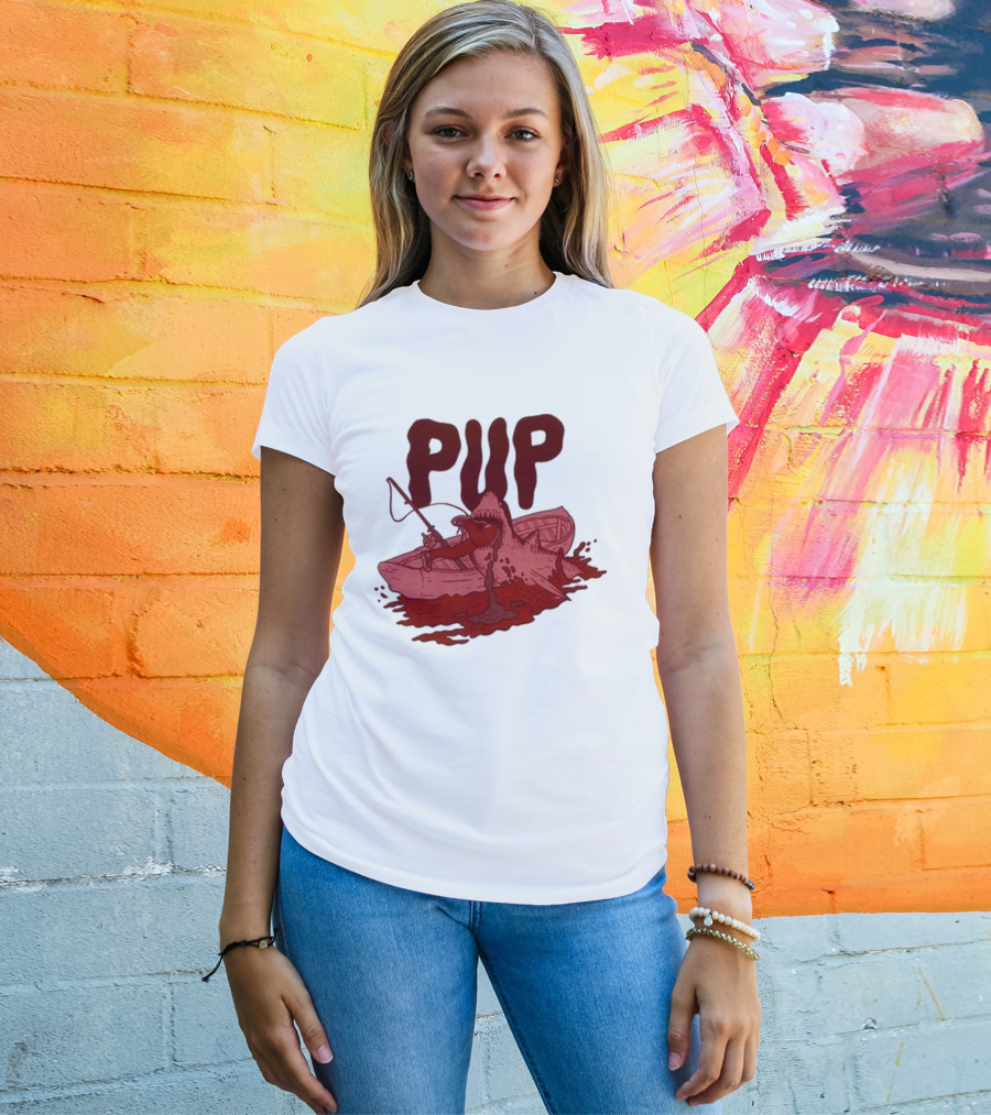 PUP Shark Attack Boat T-Shirt