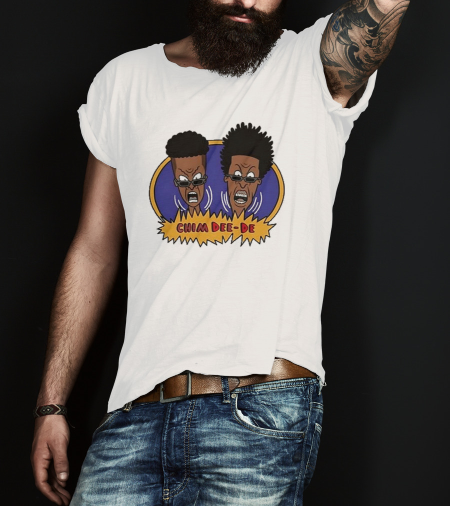 Chim Dee-De Beavis And Butt-Head Cartoon Characters With Bold Expressions T-Shirt
