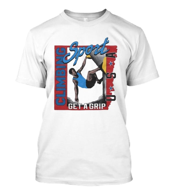 Sport Climbing USA Get A Grip T-Shirt