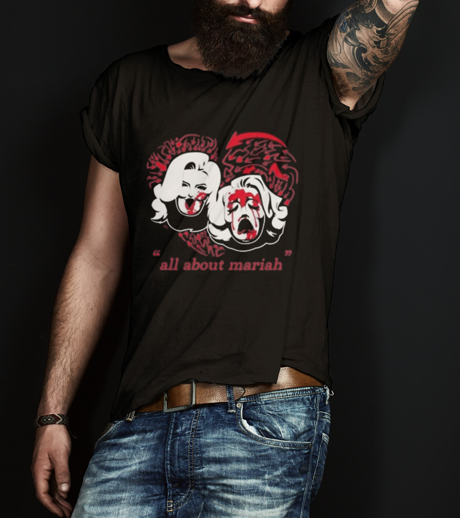 Mariahmayx All About Mariah Heart Faces Red Arrows T-Shirt