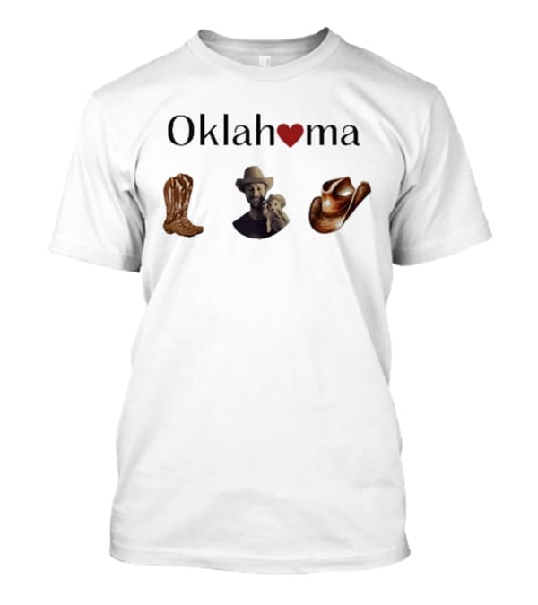 Cherrydaze Oklahoma Heart Cowboy Boots And Hat Cowboy T-Shirt